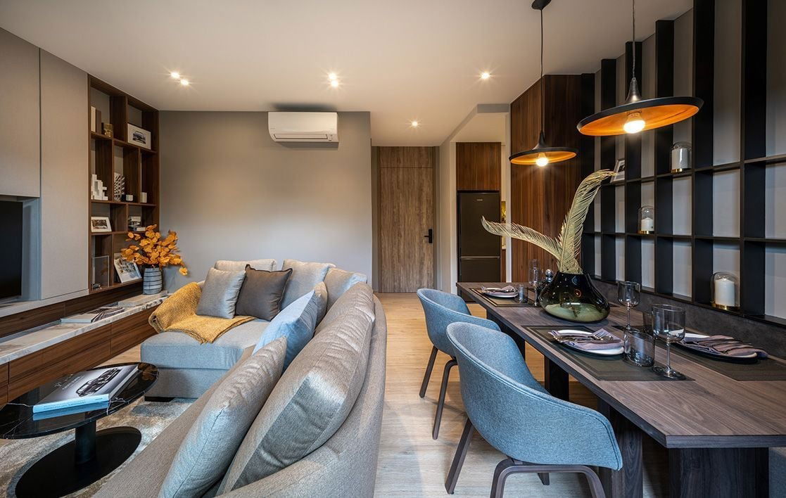 picture  2  Beds Large Room City view Fully Furnished New Condo Good Location Next To Ekkamai-RamInthra,Central East Ville   @  Noble Create - 11/14