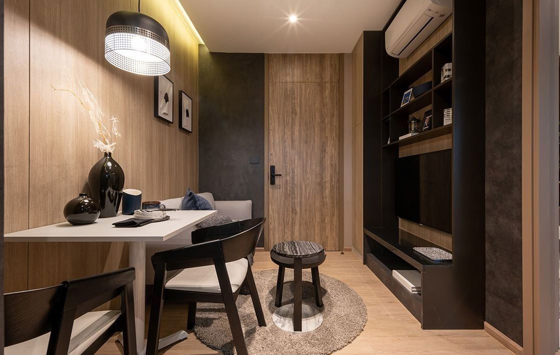 picture 1  Bed Large Room City view Fully Furnished New Condo Good Location Next To Ekkamai-RamInthra,Central East Ville   @  Noble Create - 2/8