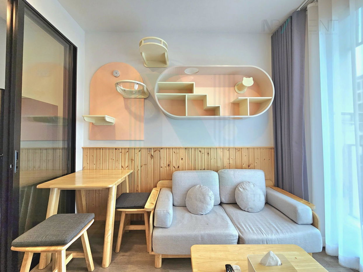 picture For Rent Condo BRIXTON PET & PLAY SUKHUMVIT 107 Building C, Floor 3,1 bed room, Room size 26 sqm - 6/8