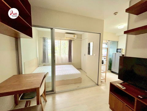 P. ให้เช่าPlum condo Park Rangsit คอนโดสวย  ตกแต่งครบ ติด ม.กรุงเทพ 🔥