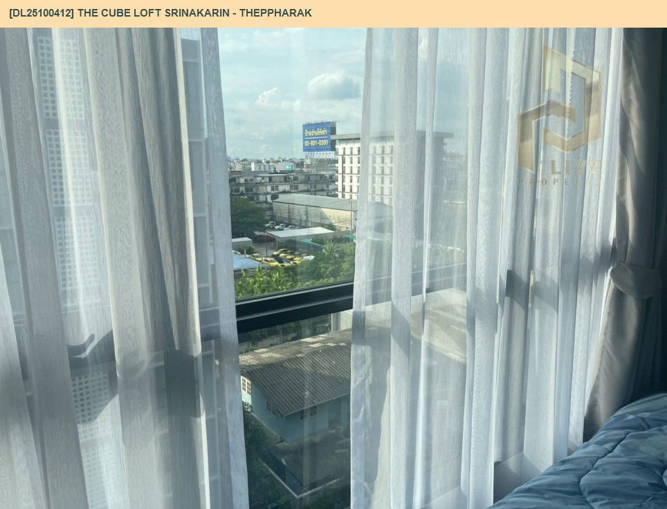 รูป DL25100412 ให้เช่าคอนโด เดอะคิวบ์ ลอฟท์ ศรีนครินทร์ - เทพารักษ์ (THE CUBE LOFT Srinakarin - Theppharak) ใกล้ สายสีเหลือง พร้อมเข้าอยู่ โทรด่วน 0614453194 LineID @162cjixi - รูปที่ 10/11