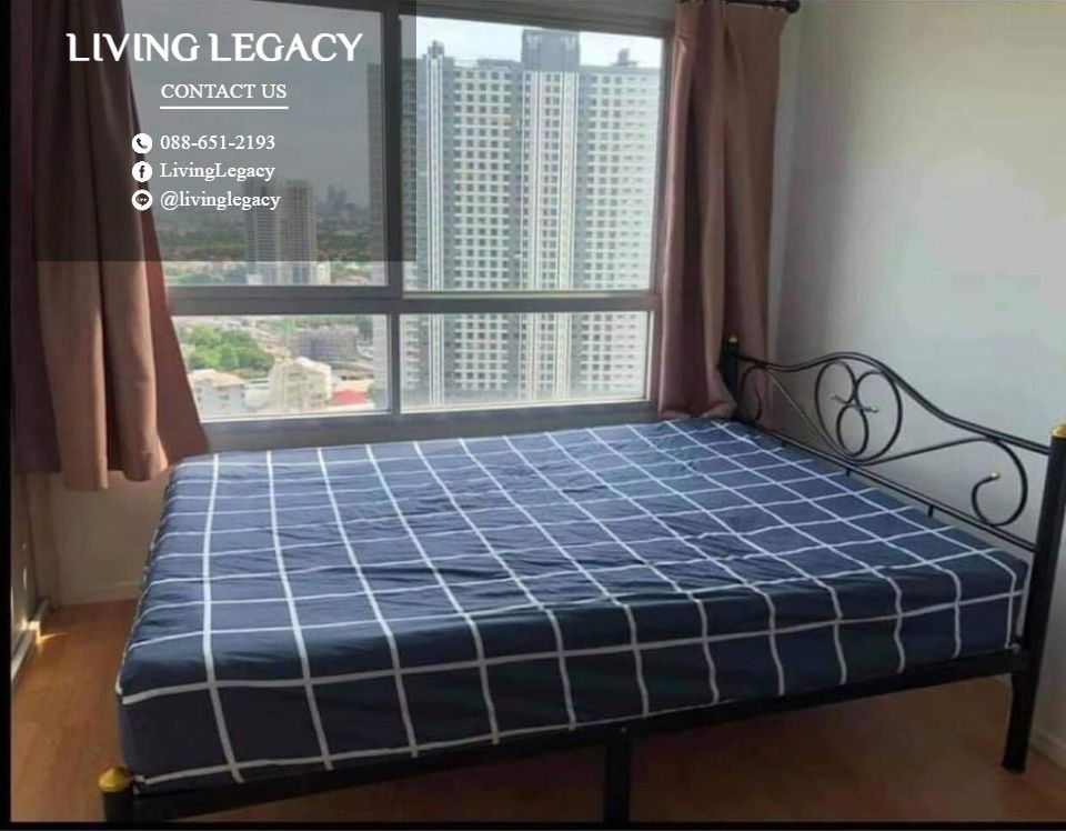 รูป LW7G03O8 ให้เช่าคอนโด Lumpini Place Srinakarin - Huamark Station 26 ตร.ม. ชั้น 25 ตึก B line id : @livinglegacy - รูปที่ 3/7