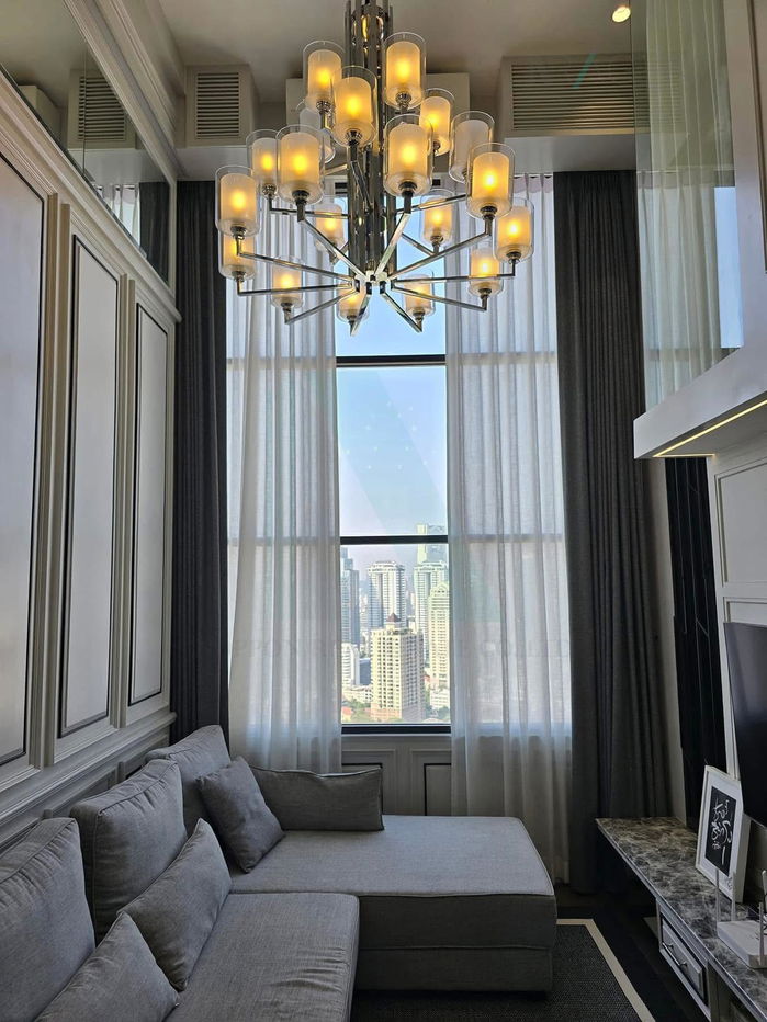 picture 🎉 For Rent Condo KNIGHTSBRIDGE PRIME SATHORN Building 1, Floor 34,Duplex, Room size 44 sqm - 4/8