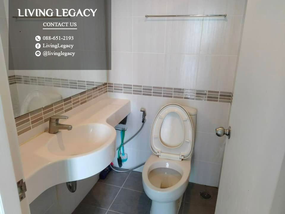 รูป SINUMN ให้เช่าคอนโด Lumpini Place Srinakarin - Huamark Station 26 ตร.ม. ชั้น 25 line id : @livinglegacy - รูปที่ 11/12