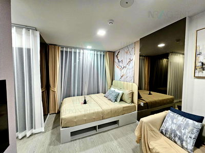 เช่าคอนโด ซีคอน ศรีนครินทร์ : 🔺 ให้เช่าคอนโด แอทโมซ โอเอซิส อ่อนนุช อาคาร D ชั้น 2 สตูดิโอ ขนาด 26 ตรม ใกล้ ตลาดเอี่ยมสมบัติ