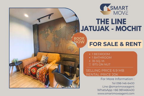 For Sale ! Chatuchak Park view, high floor16+, great facility, Good location! Code C20230208399..The Line Jatujak-Mochit, 1 bed, 1 bath, Special Deal!