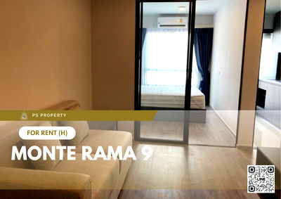 Condos for rent : For rent 🔥 Monte Rama 9 🔥 near MRT Ramkhamhaeng, fully furnished and equipped with appliances
