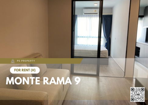 ให้เช่า 🔥 Monte Rama 9 🔥 ใกล้ MRT รามคำแหง เฟอร์นิเจอร์ และ เครื่องใช้ไฟฟ้าครบ 