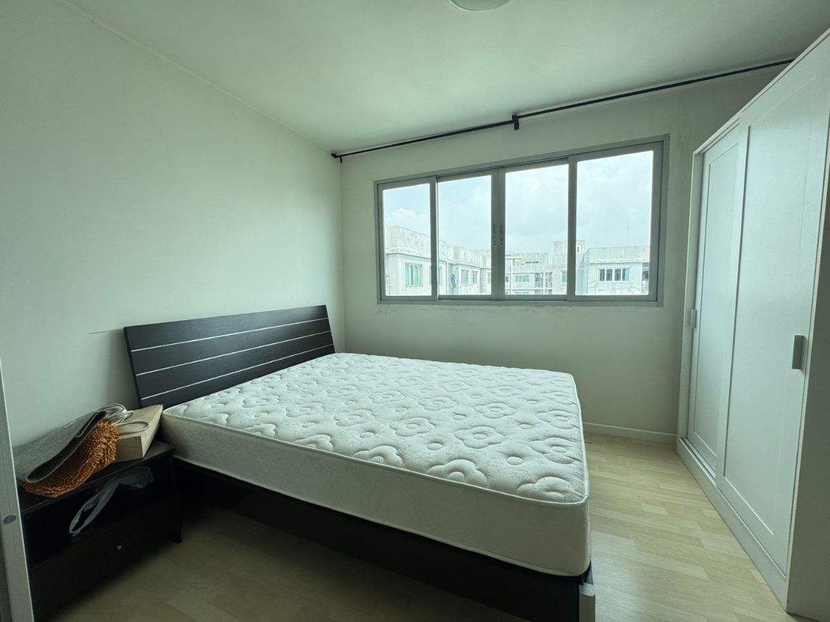 รูป ให้เช่า ดีคอนโด รามอินทรา  Dcondo Ram Intra รามอินทรา 47 กั้นห้องนอน เฟอร์นิเจอร์-ไฟฟ้าครบ มีเครื่องซักผ้า - รูปที่ 3/12