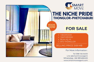 Condos for sale BTS Thong Lo (Thong Lor) :  Sale !! city ​​view/pool view, high floor 13++!! 🔥 Code C20230500240..The Niche Pride Thonglor-Phetchaburi, 1 bed, 1 bath, furnished, Special Deal!