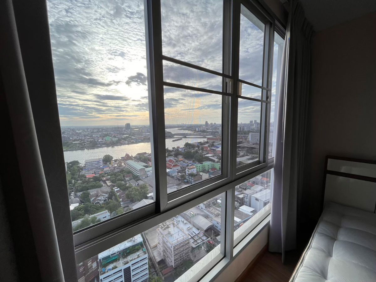รูป เช่า คอนโด เดอะทรีบางโพ สเตชั่น (2 bedroom) มีเครื่องซักผ้า วิวแม่น้ำ ชั้น27 มีเครื่องซักผ้า 🆔 line: ey_annie - รูปที่ 8/14