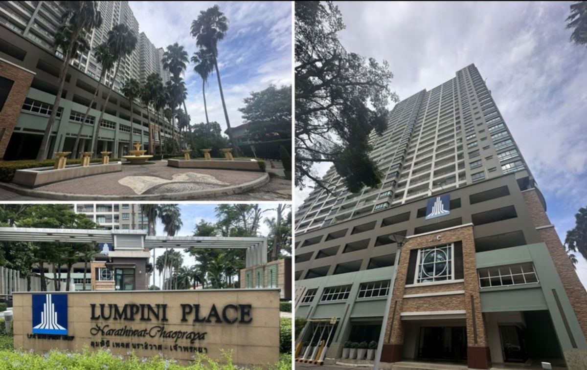 picture For sale: Lumpini Place Narathiwat - Chao Phraya,, beautiful, ready to move in, river view, near Central Plaza Rama 3. Interested? Add Line @841qqlnr - 12/13