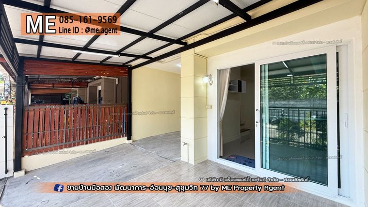 3-bed townhouse for rent, 95 sqm, 18 sq wah, Pruksa Ville 57
