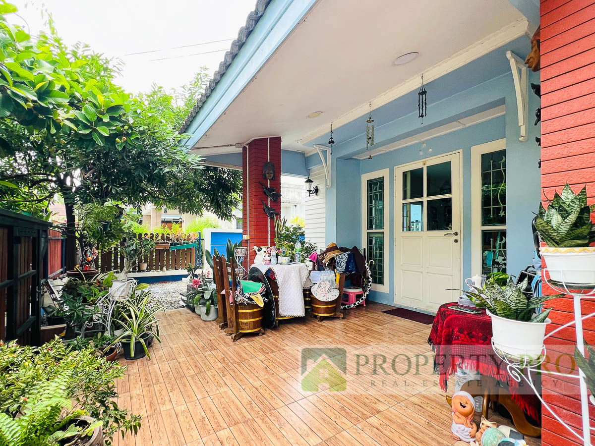รูป ขาย บ้าน ธารา ราชพฤกษ์ ปิ่นเกล้า บ้านเดี่ยว 3 ห้องนอน 56 ตรว ต่อเติมครัว และห้องนั่งเล่น ใกล้ กาญจนาภิเษก วงแหวน 9 บางกรวย ปลายบาง : EL25S-012 - รูปที่ 2/13