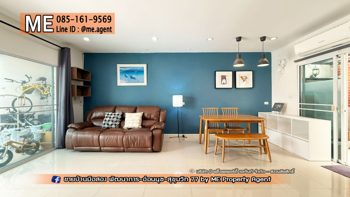 รูป ให้เช่า ทาวน์เฮ้าส์ วิลเลตไลท์ พัฒนาการ 38 อยู่ต้นโครงการ ติดถนนเมน หน้าบ้านไม่ชนกับใคร หิ้วกระเป๋าเข้าอยู่ได้เลย  โทร 064-954-9619 (RTG40-19) - รูปที่ 25/25