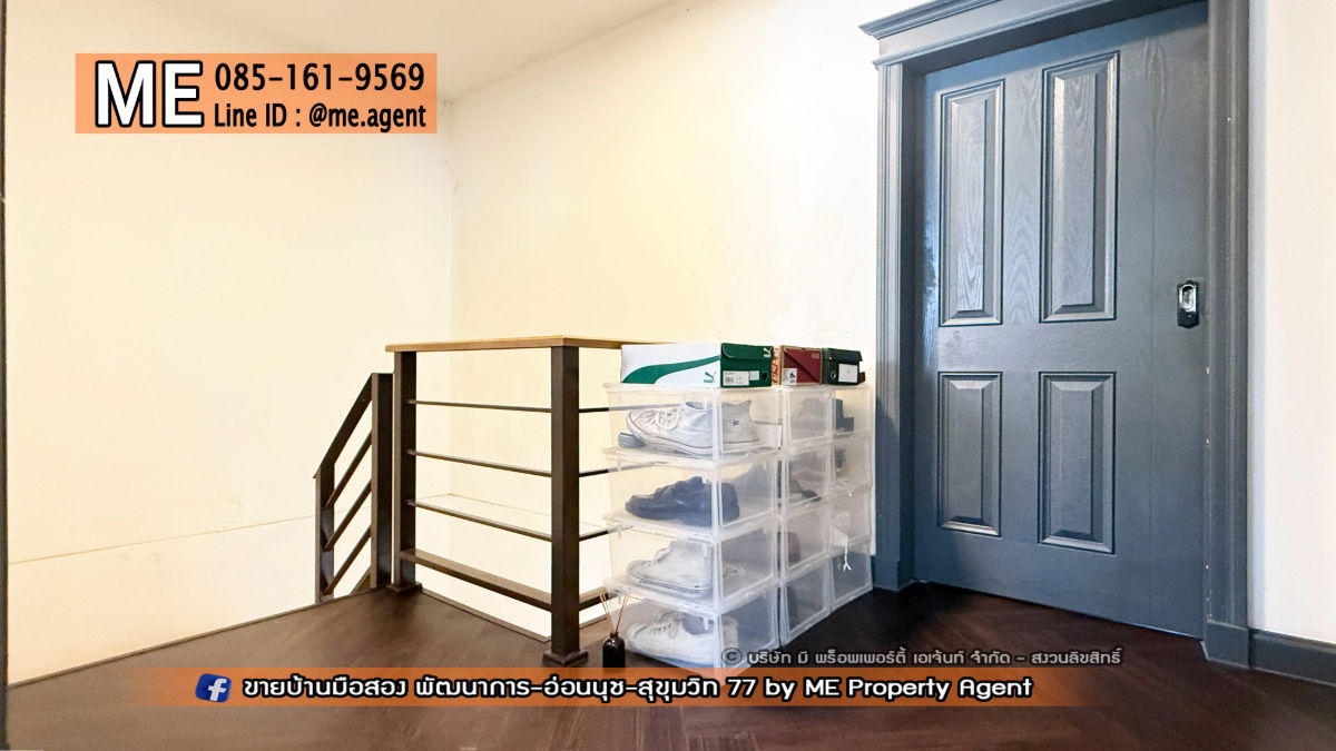 รูป ขาย ทาวน์เฮ้าส์ พฤกษาวิลล์ 73 พัฒนาการ 38 หลังมุม ตกแต่งสวย ใกล้เอกมัย - ทองหล่อ – สุขุมวิท โทร 064-954-9619 (TA71-24) - รูปที่ 12/16