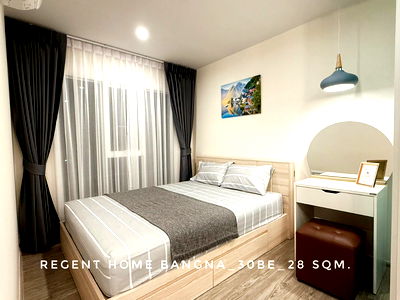 คอนโดให้เช่า : 🎉Ready to move-in, Regent Home Bangna building B near Bitec, Central Bangna, Udomsuk, BTS Bangna 
