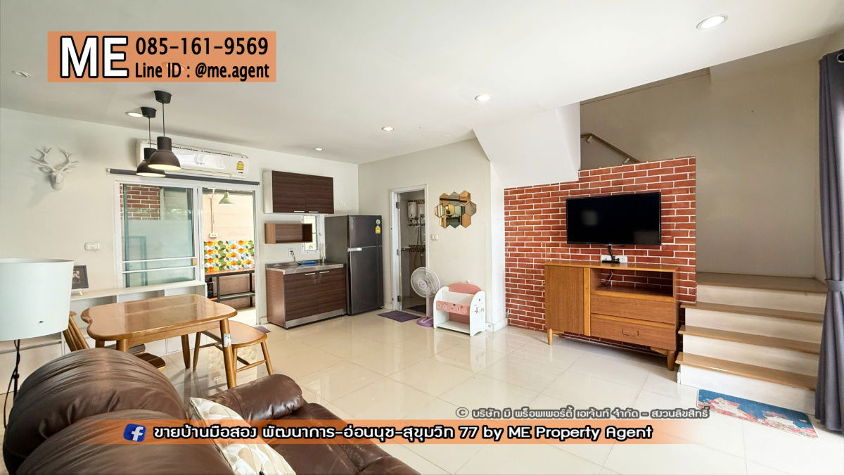 รูป ให้เช่า ทาวน์เฮ้าส์ วิลเลตไลท์ พัฒนาการ 38 อยู่ต้นโครงการ ติดถนนเมน หน้าบ้านไม่ชนกับใคร หิ้วกระเป๋าเข้าอยู่ได้เลย  โทร 064-954-9619 (RTG40-19) - รูปที่ 6/25