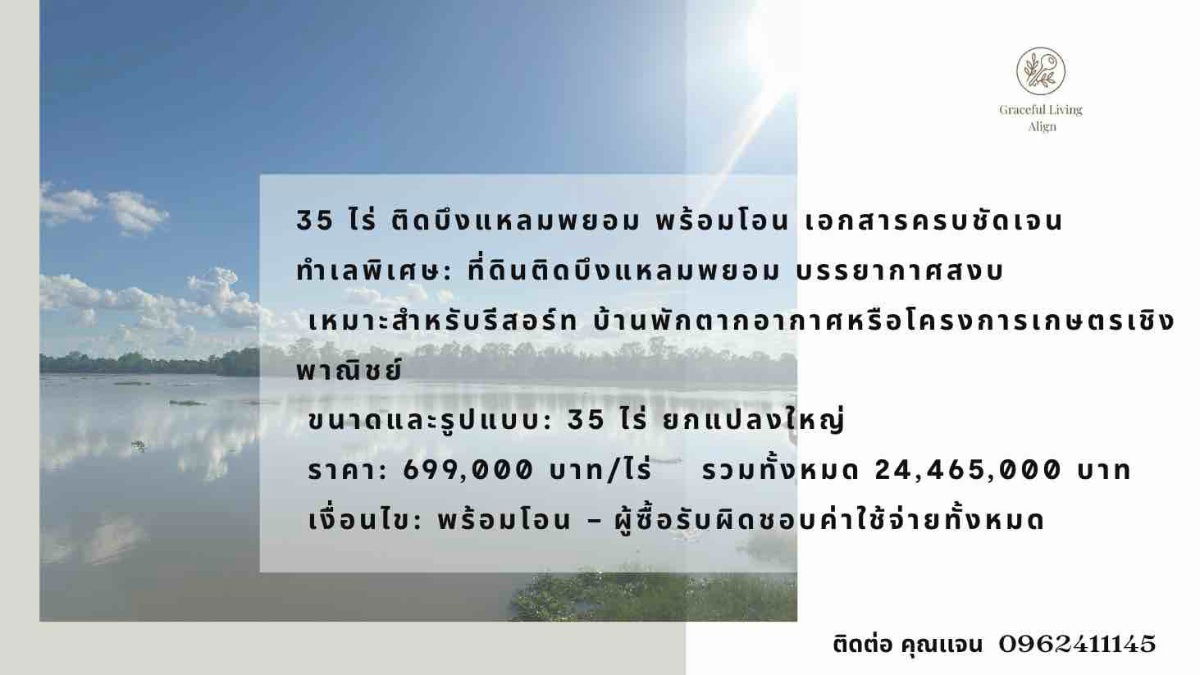 picture For Sale | Land at Laem Phayom, Roi Et | 35 Rai - 8/8