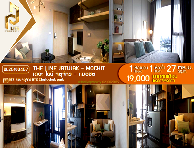 Condos for rent : DL25100457 Condo for rent, THE LINE Jatujak - Mochit near BTS Chatuchak park, ready to move in, call urgently 0653619502 LineID @952jdxxk
