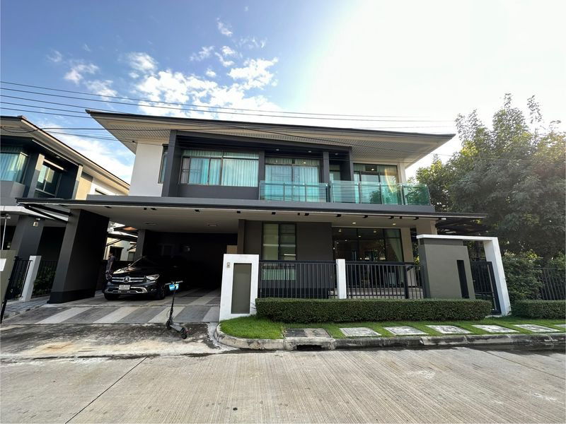 บ้านเดี่ยวให้เช่า : ให้เช่า บ้านเดี่ยวหรู เศรษฐสิริ กรุงเทพกรีฑา 1 | 4 ห้องนอน 4 ห้องน้ำ + ห้องแม่บ้าน | เฟอร์ครบ พร้อมอยู่