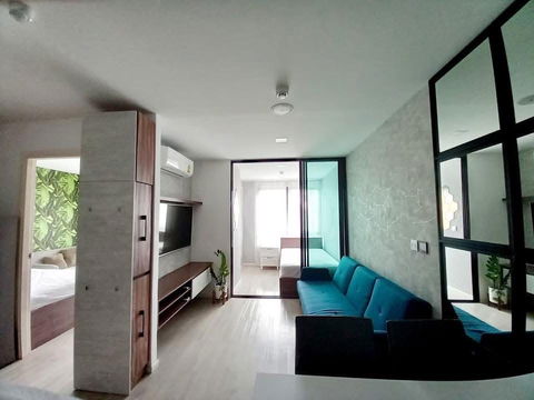 Don't delay! 🔥🔥 For rent: Atmoz Lat Phrao 71, 2-bedroom unit, beautiful room, exactly as pictured, fully furnished + washing machine included‼️
