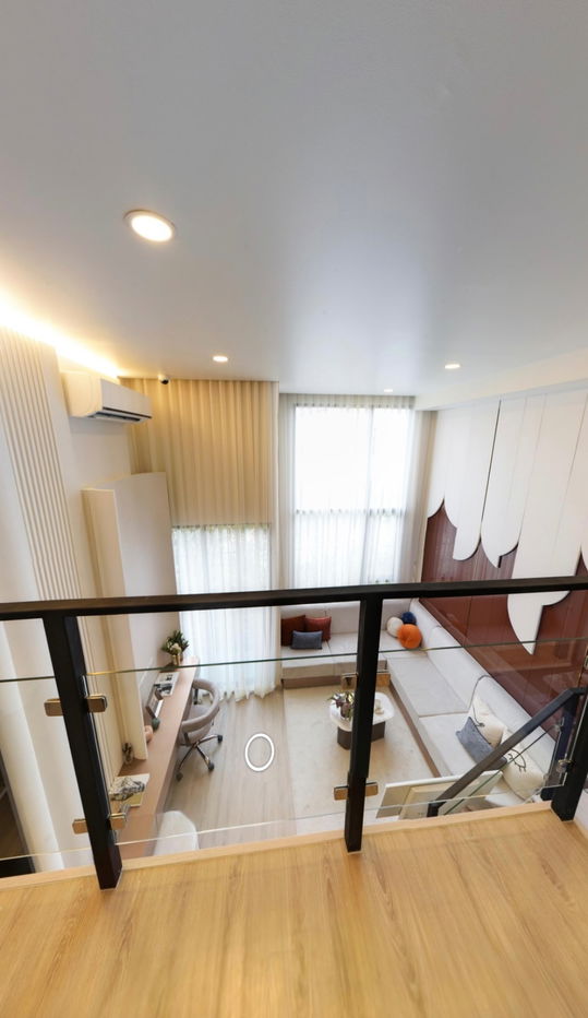 รูป (เจ้าของ) ขายดาวน์ห้อง Duplex ชั้น 18 เพดานสูง คอนโด origin play triple station บางขุนนนท์ - รูปที่ 3/24