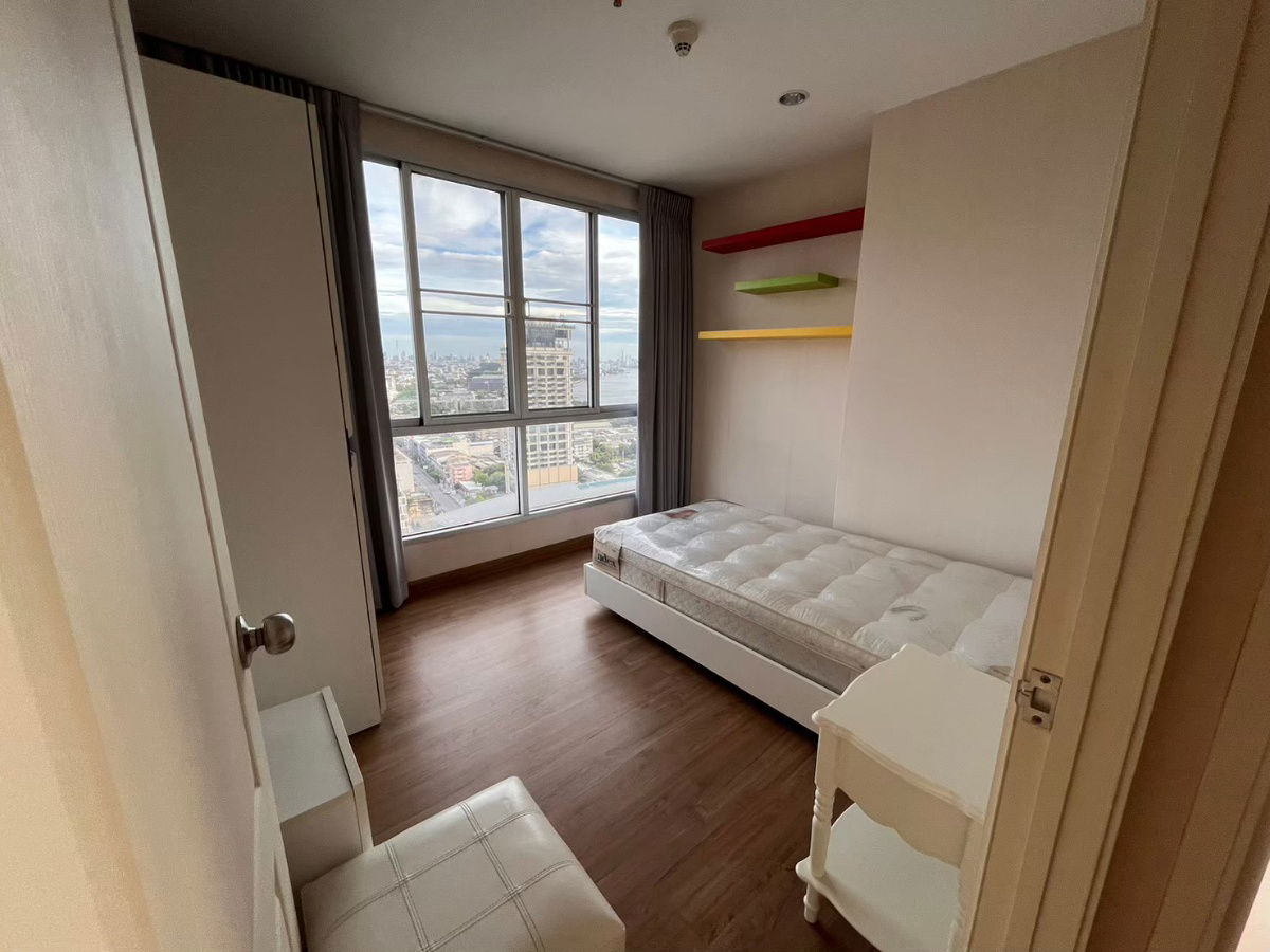 รูป เช่า คอนโด เดอะทรีบางโพ สเตชั่น (2 bedroom) มีเครื่องซักผ้า วิวแม่น้ำ ชั้น27 มีเครื่องซักผ้า 🆔 line: ey_annie - รูปที่ 4/14