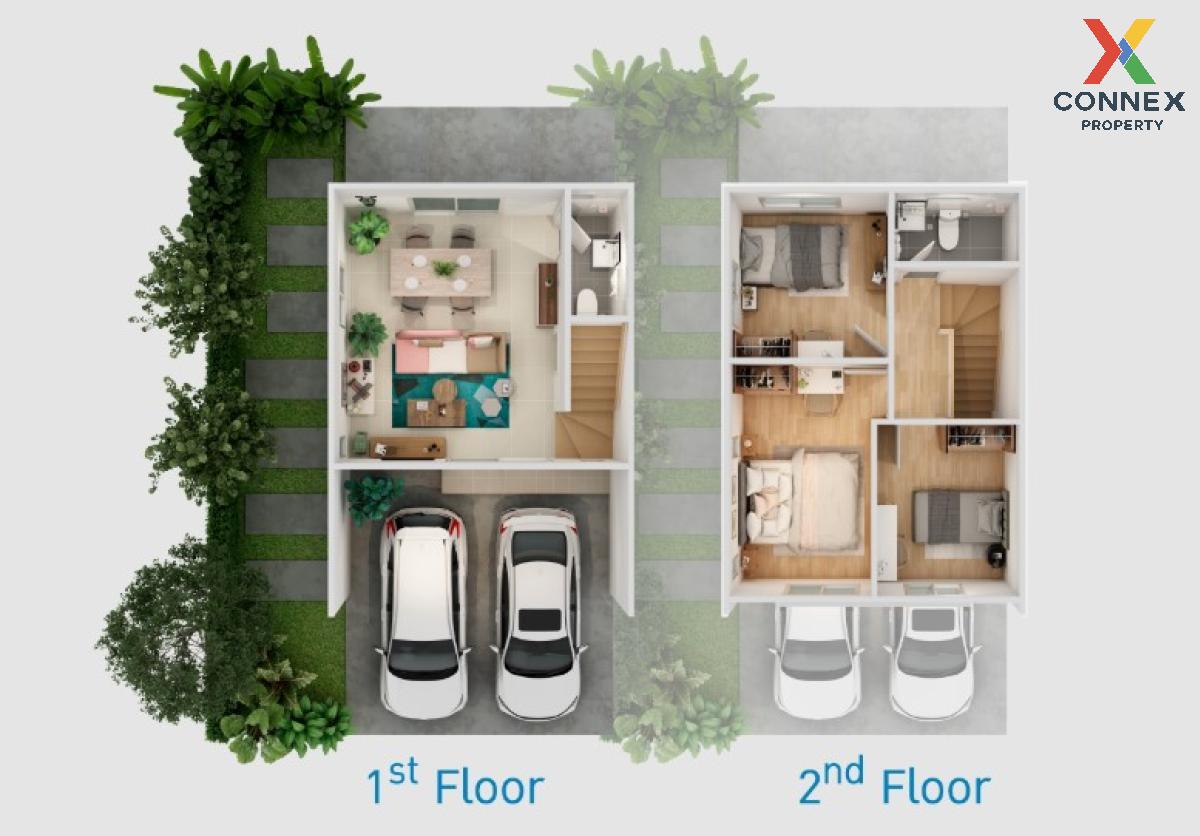 รูป ขายทาวน์เฮ้าส์/ทาวน์โฮม  บ้านพฤกษา 167 สุขสวัสดิ์ - ประชาอุทิศ (2) ในคลองบางปลากด พระสมุทรเจดีย์ สมุทรปราการ CX-122786 ✅ ทักไลน์ @connexproperty ตอบทันที ทีมงานมืออาชีพ ✅  - รูปที่ 2/2