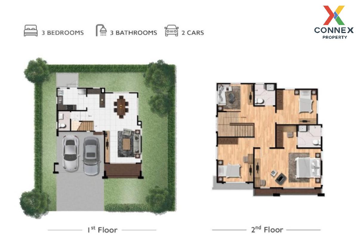 picture For Sale House , Passorn 90 Romklao-Ramkhamhaeng , Min Buri , Min Buri , Bangkok , CX-122120 ✅ Live chat with us ADD LINE @connexproperty ✅  - 2/2