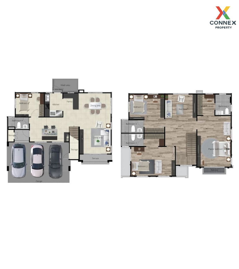 รูป ขายบ้าน  ภัสสร รังสิต - อเวนิว ประชาธิปัตย์ ธัญบุรี ปทุมธานี CX-122381 ✅ ทักไลน์ @connexproperty ตอบทันที ทีมงานมืออาชีพ ✅  - รูปที่ 2/2