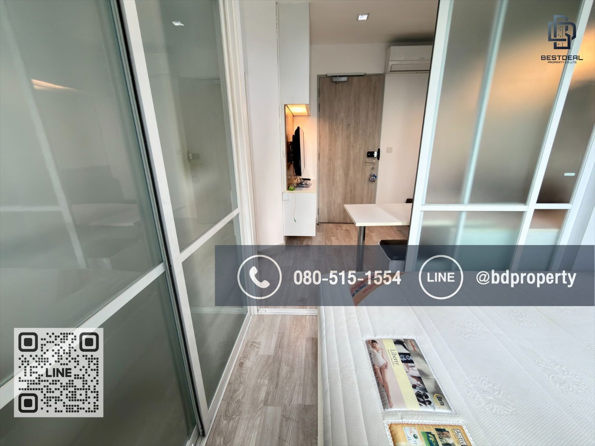 picture Bestdeal  FOR RENT Studio 22 sqm. Rental 14,000 THB /month CONDO “IDEO MOBI RAMA 9” Near Phraram Kao 9 MRT Station 80 meters. - 8/13