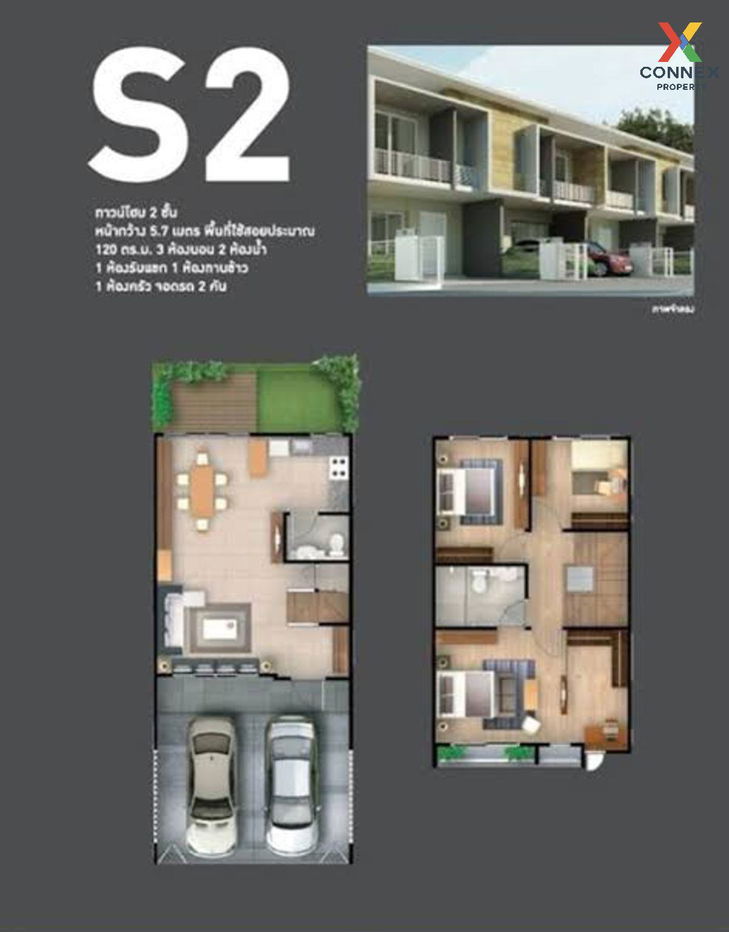 รูป ขายทาวน์เฮ้าส์/ทาวน์โฮม  เดอะ คอนเนค 10 แบริ่ง สเตชั่น สำโรงเหนือ เมืองสมุทรปราการ สมุทรปราการ CX-125927 ✅ ทักไลน์ @connexproperty ตอบทันที ทีมงานมืออาชีพ ✅  - รูปที่ 3/3