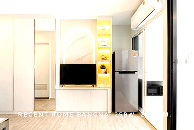 คอนโดให้เช่า : 🎉ให้เช่า 𝗥𝗲𝗴𝗲𝗻𝘁 𝗛𝗼𝗺𝗲 𝗕𝗮𝗻𝗴𝗻𝗮 เดินถึง BTS บางนาเพียง 350 เมตร คอนโดใหม่ ตึกใหม่หมด