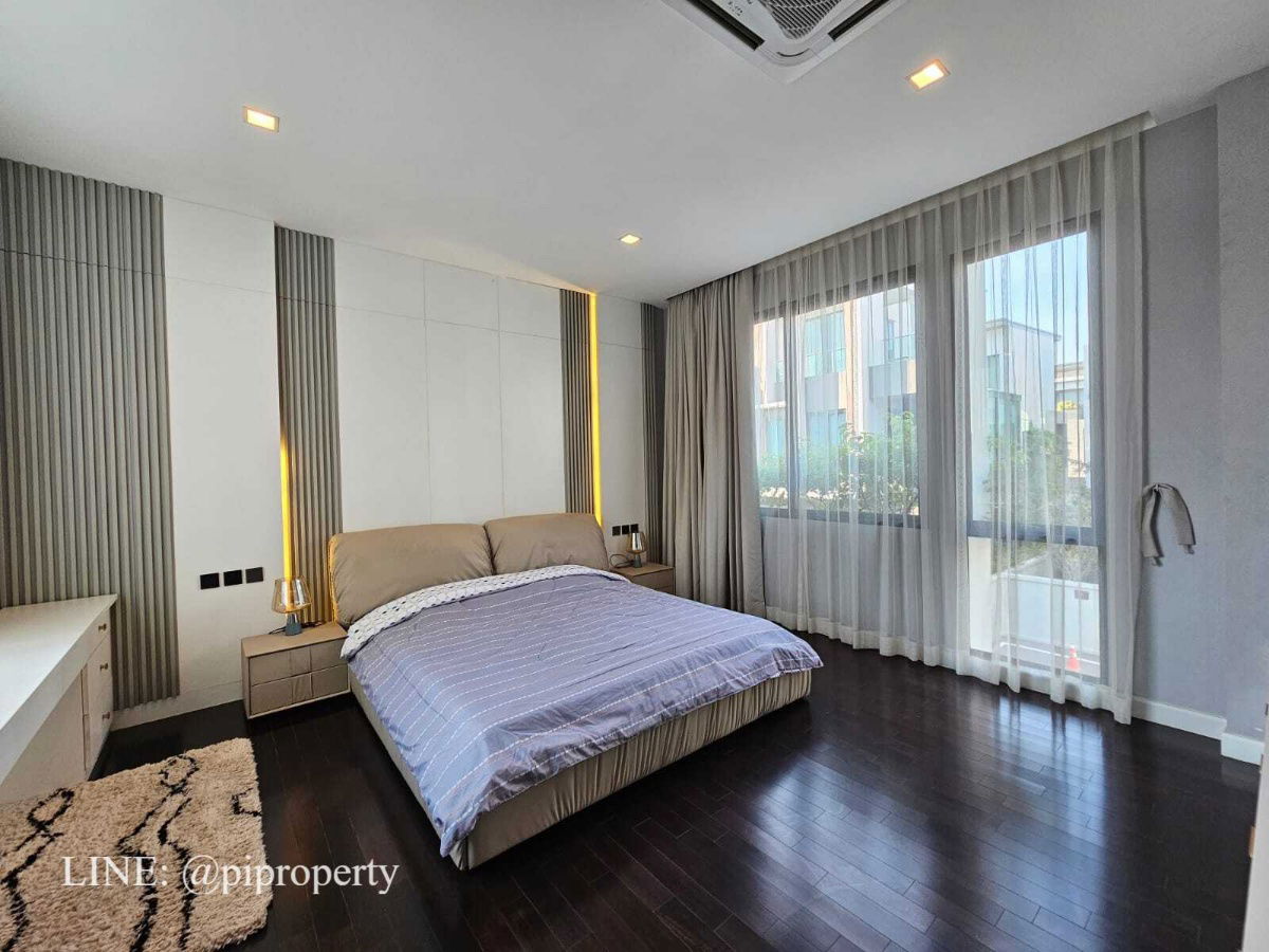 picture Fully furnished. Modern luxury single house for Sale in The Gentry Phatthanakan. 4Bedroom + 5Bathroom + 3 Car parking.  - 21/67