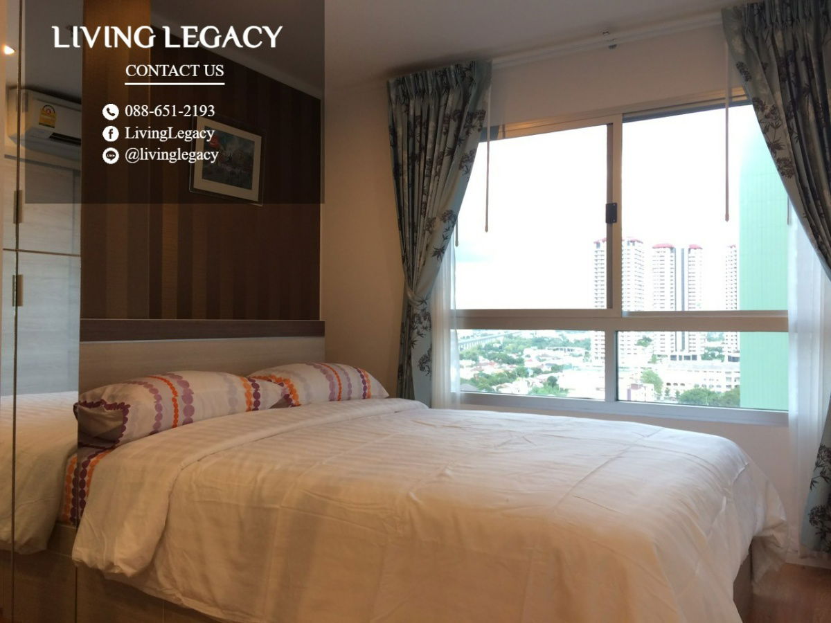 picture LW57P3I5 Condo For Rent Lumpini Place Srinakarin - Huamark Station 26 Sq.M. Floor 15 Building A line id : @livinglegacy - 2/7