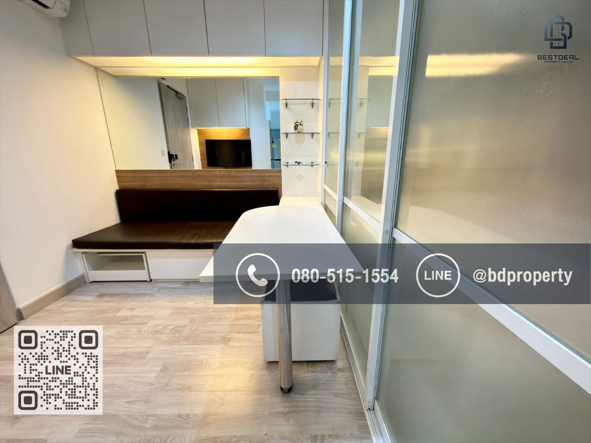 picture Bestdeal  FOR RENT Studio 22 sqm. Rental 14,000 THB /month CONDO “IDEO MOBI RAMA 9” Near Phraram Kao 9 MRT Station 80 meters. - 3/13