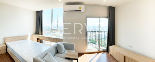 รูปภาพ 🔥ลดเยอะมาก! ห้องมุม 2นอน ชั้นสูงสุด 35+ วิวดีมาก เฟอร์จัดเต็มมาก ห้องพร้อมอยู่ บนทำเลดีๆ ใกล้ MRT ศูนย์วัฒนธรรม @  Noble Revolve Ratchada 2