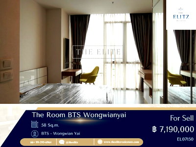 ขายคอนโด : ✨ คอนโดพรีเมียมติดรถไฟฟ้า ราคาดีสุดในตลาดตอนนี้ The Room BTS Wongwianyai 💯
