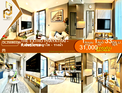 Condos for rent : DL25080339 Condo for rent, THE EXTRO Phayathai - Rangnam near -, ready to move in, call urgently 0614453194 LineID @952jdxxk