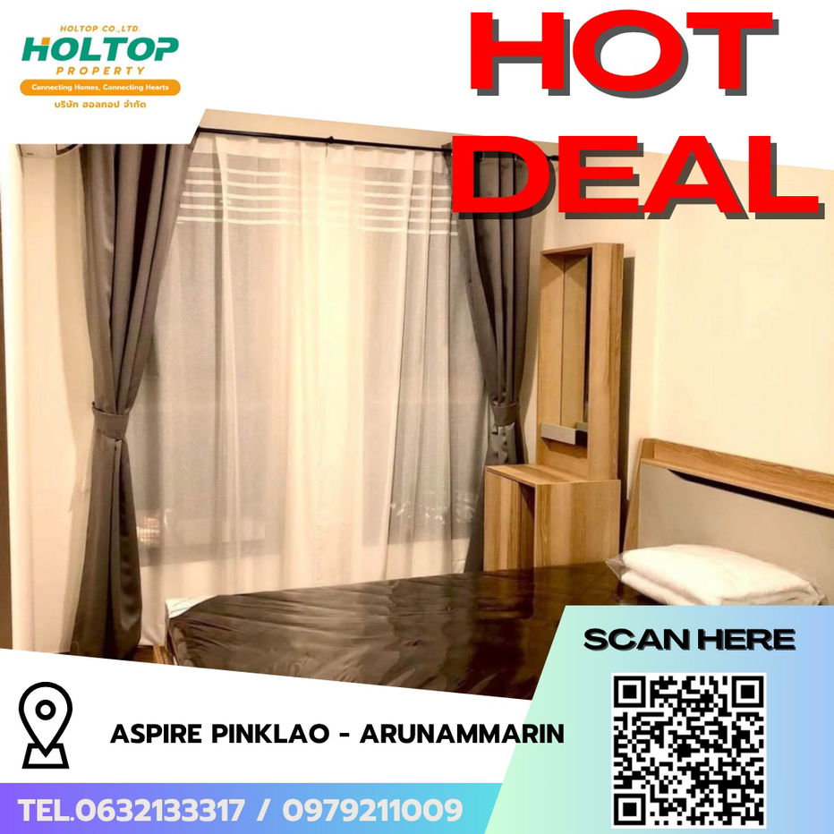picture #R7024 🎉 201068 Condo for rent Aspire Pinklao - Arunammarin - 1/10
