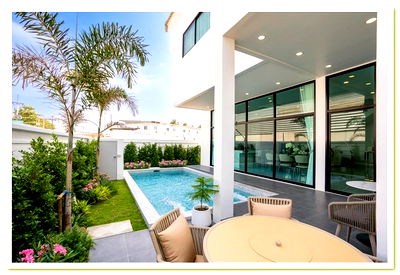 Houses for sale Asian University : Luxury 2-Storey Pool Villa – Pattaya | 豪华双层泳池别墅 – 芭堤雅