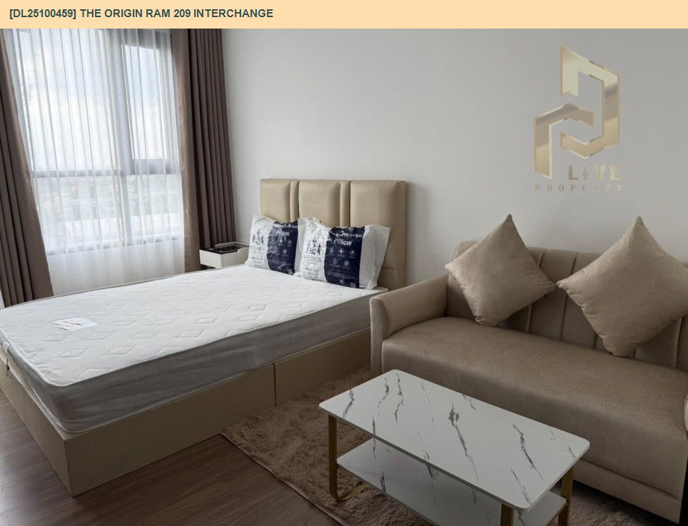 picture DL25100459 Condo for rent, The Origin Ram 209 Interchange near รถไฟฟ้าสายสีชมพู, ready to move in, call urgently 0638692663 LineID @897iyzll - 2/10