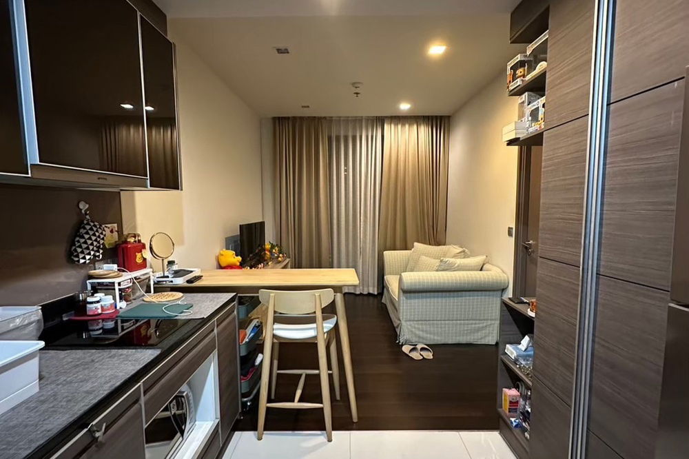 picture 🔥 For Rent !! high floor 25++, nice view !! 🔥 Code C20221209149..........Keyne By Sansiri, 1 bedroom, 1 bathroom, furnished, ready to move in 📣📣 - 3/9