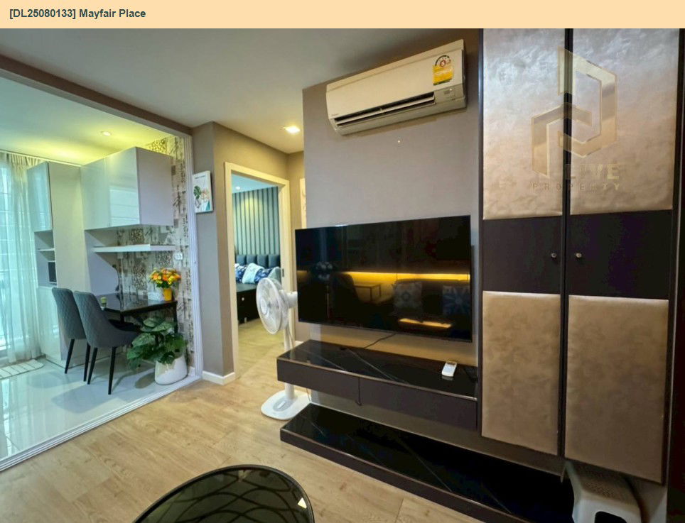 picture DL25080133 Condo for rent, Mayfair Place near BTS Punnawithi, ready to move in, call urgently 0638692663 LineID @655ebbvc - 4/12