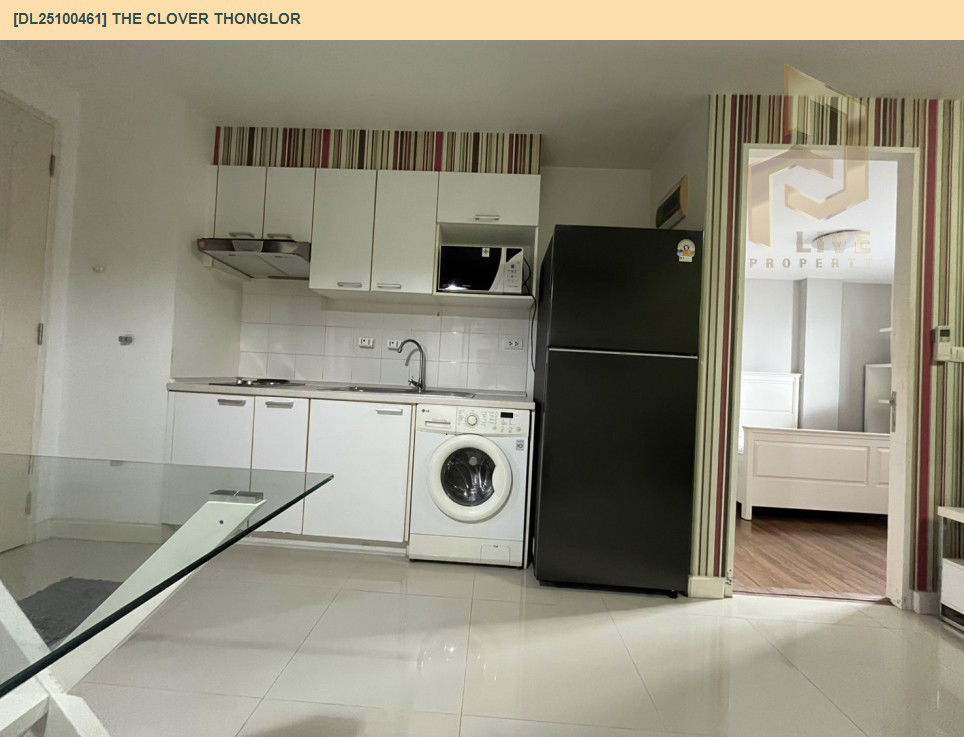 picture DL25100461 Condo for rent, The Clover Thonglor near BTS Thong Lo, ready to move in, call urgently 0638692663 LineID @534wlwof - 7/10