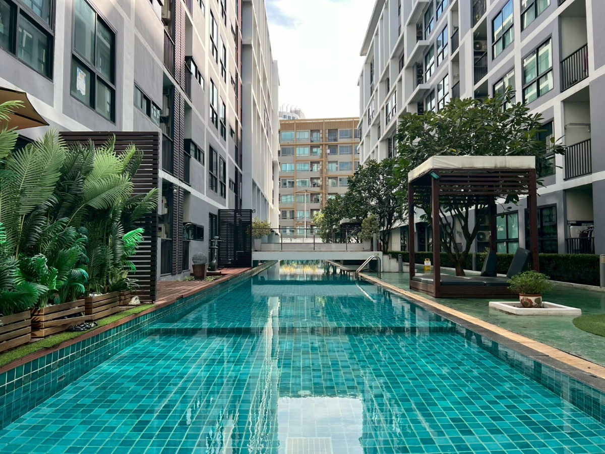 รูป คอนโด Metro Sky Ratchada ติดถนนรัชดาภิเษก ใกล้ MRT ห้วยขวาง เฟอร์นิเจอร์ และเครื่องใช้ไฟฟ้าครบ - รูปที่ 8/11