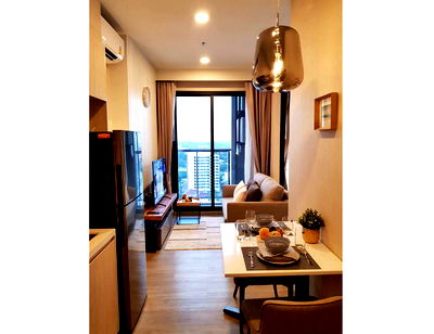 Condos for rent Kasetsart University Si Racha Campus : Call : 065-656-9588 Condo Keen Centre​ Sriracha 35 sq.m 1 Bedroom 18 floor, Facing East, Fully furnished