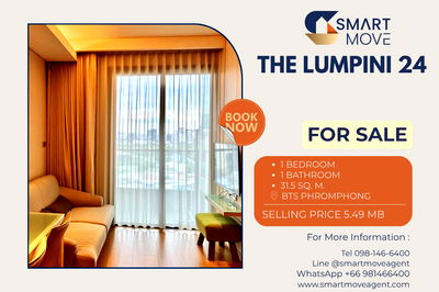 คอนโด BTS พร้อมพงษ์ : 🔥 ขายพร้อมผู้เข่า !! ชั้นสูง 19++, !! 🔥 Code C20230600132..........The Lumpini 24, 1 ห้องนอน, 1 ห้องน้ำ, แต่งครบ, ราคาพิเศษ!!📣📣