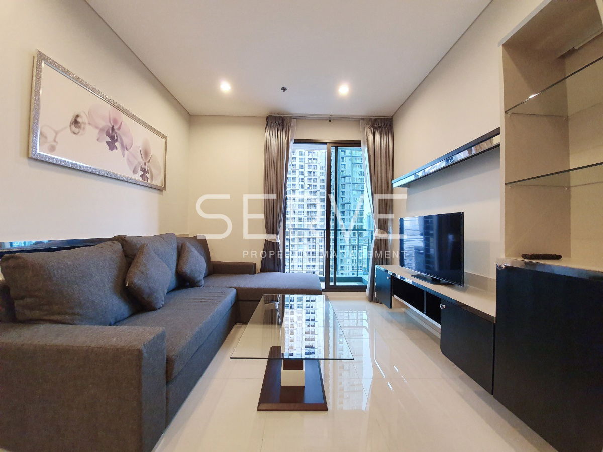 รูป 🔥ห้องไซส์ใหญ่ 1นอน แต่งหรู เฟอร์จัดเต็ม วิวเมือง คอนโดทำเลดี ใกล้ MRT เพชรบุรี,เทอร์มินอล 21,มศว. @ Villa Asoke - รูปที่ 1/11